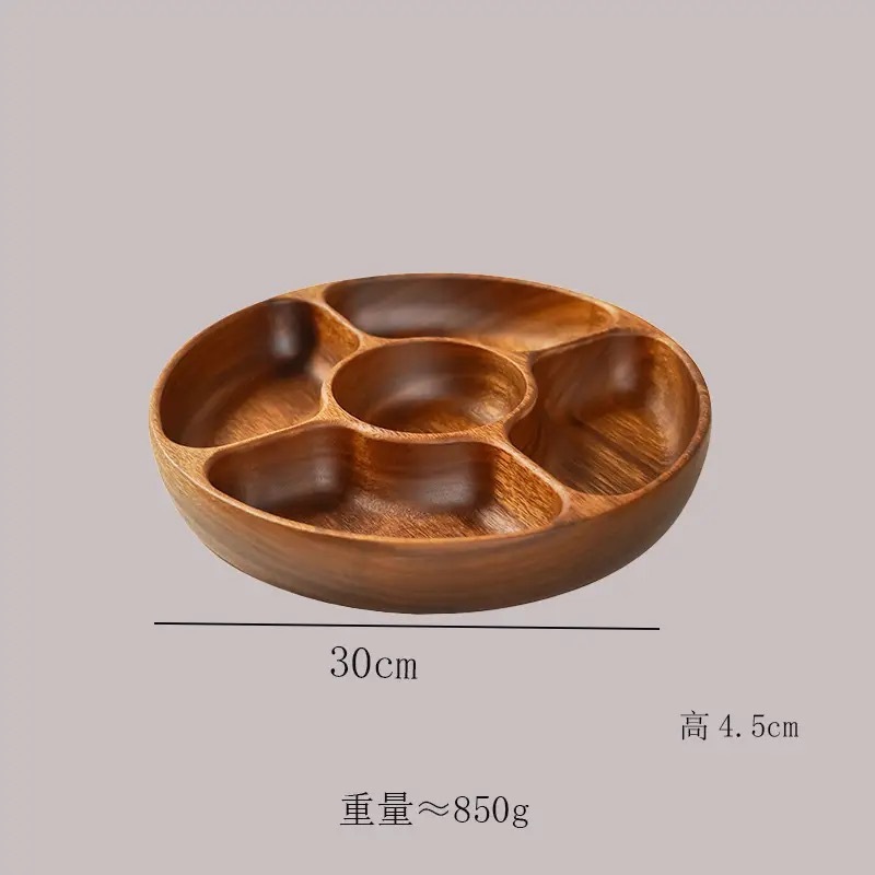 ウォールナット無垢材トレイ ティートレイ 不規則な木製トレイ 木製スナックトレイ コーヒーカップベーストレイ 朝食トレイ|undefined