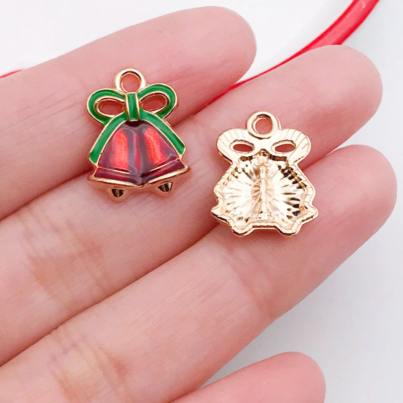30種類のクリスマスツリーを混ぜた老人雪花ヘラジカ滴油合金ペンダント手作りdiyペンダントアクセサリー|undefined