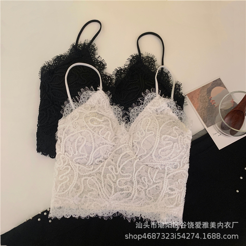 Explosions with the same paragraph sling beautiful back wrapped chest women sexy lace brain rope tube chest vest type bottoming underwear factory outlet Explosions with the same paragraph sling beautiful back wrapped chest women sexy lace brain rope tube chest vest type bottoming underwear factory outlet