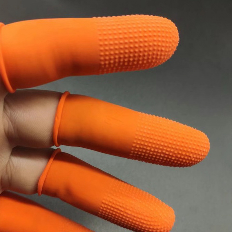 Cubierta de dedos antideslizante manicura mano anti-heridas cuenta de dinero grueso anti-desgaste de goma agrícola mano de mano
