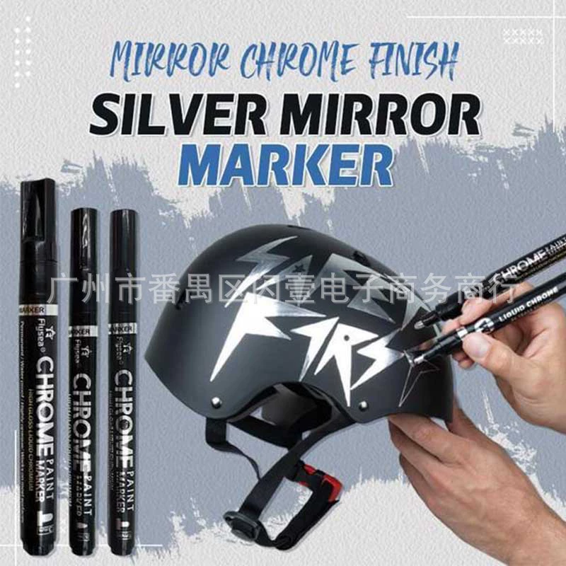 Зеркало Светоотражающая краска ручка хром Серебряный маркер ручка DIY высокий Глянец ручка Серебряное зеркало маркер