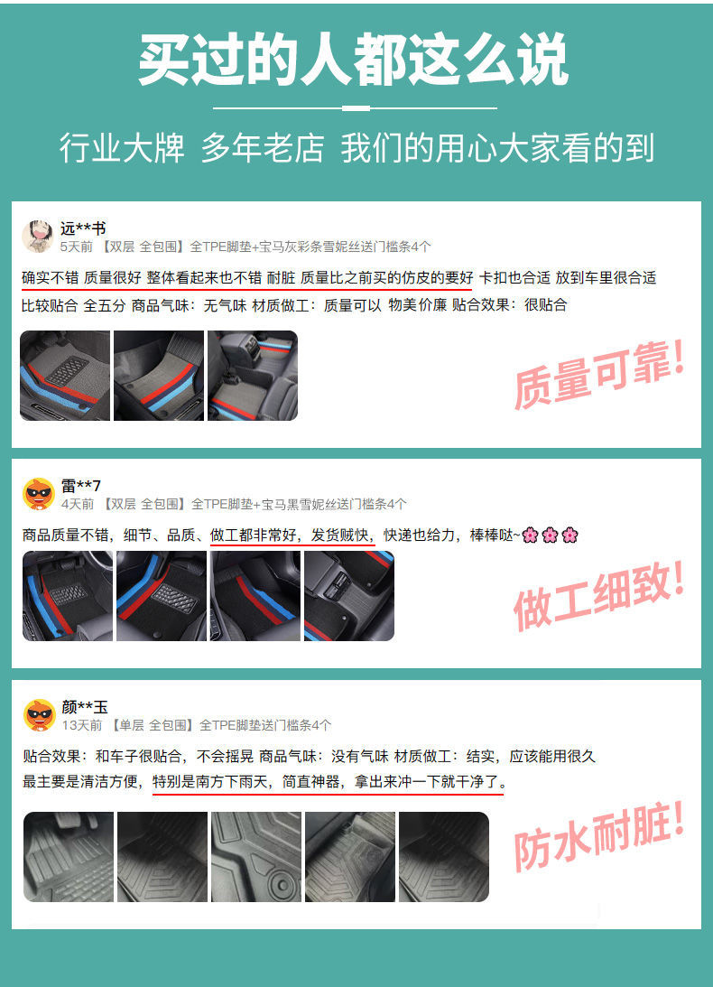 Applicable to Geely Car Foot Mat tpe Foot Mat Emgrand XingyueL (Monjaro) Boyue Xingrui Vision X6 Panda Binyue ICON