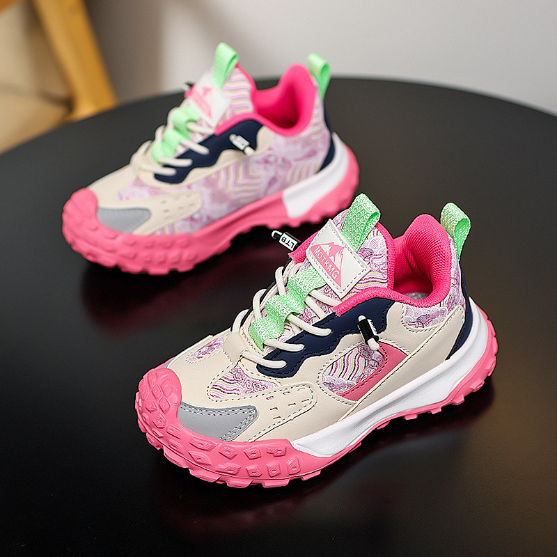 Zapatos de niñas Astro 2025 nuevo otoño y invierno explosivo zapatos de cuero para niños zapatos casuales de suela suave para estudiantes