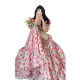 Summer Niche French Pink Floral Off-Shoulder dress Atmosphere Holiday Break Long Dress Princess Dress