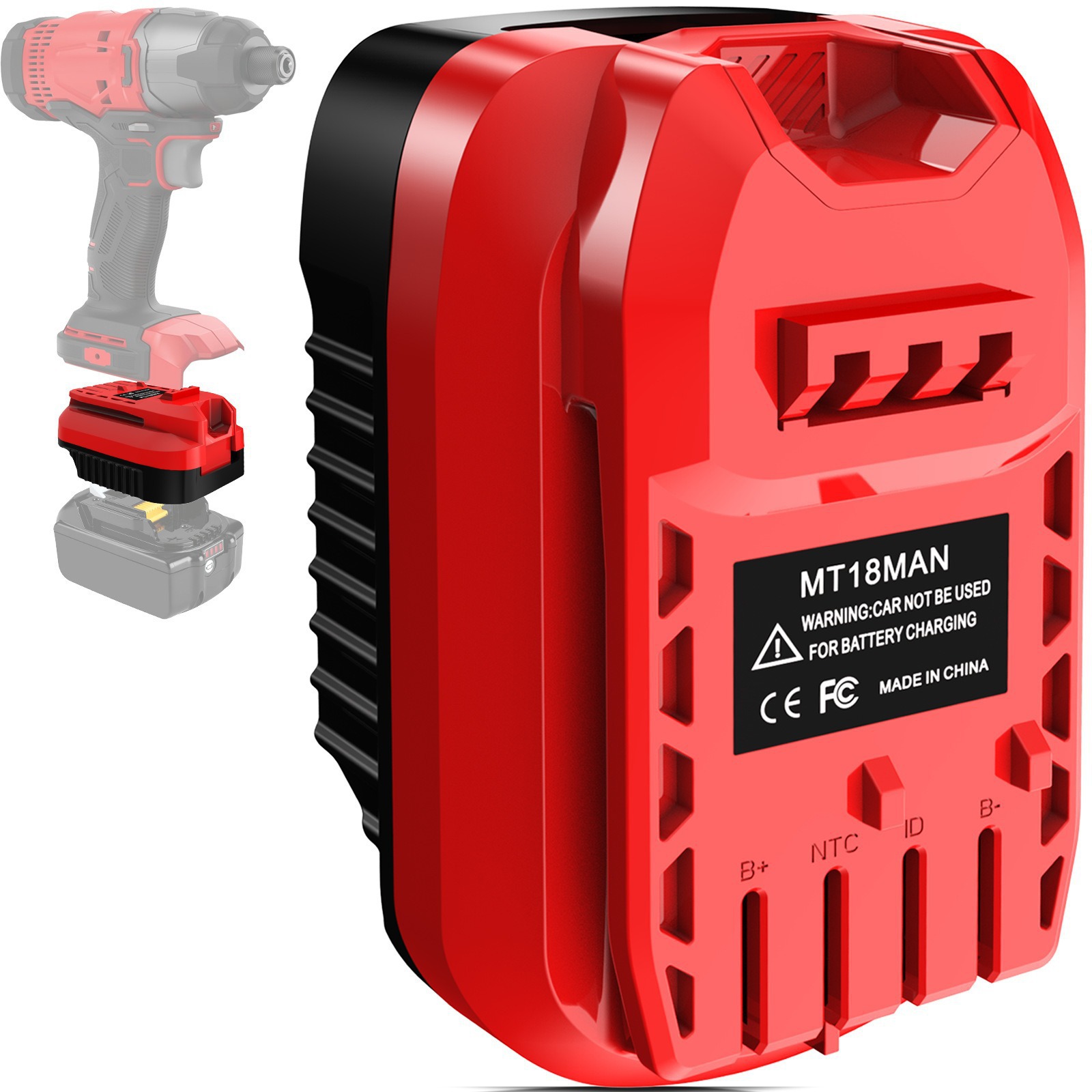 Adaptador de batería de cabello directo del fabricante es compatible con Dewei Mutian MiWatch 100 convertidores de baterías rotativas mutuas image 37
