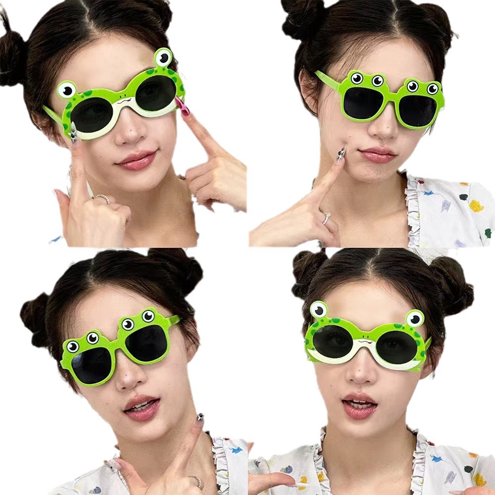 Gafas Divertidas de Rana de ABS para Fiestas de Cumpleaños y Fotografías