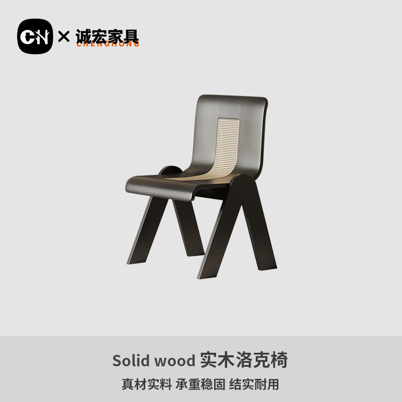 诚宏法式复古实木餐桌家用小户型中古风吃饭桌客厅书桌长条桌|undefined