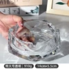 Extra large big transparent ashtray, 14cm