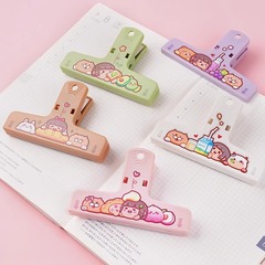 Small Rice Dough Hand Account Clip Stationery Tools Strong Creative File Receipt Book Clip Large Clip Fixer Butterfly Clip