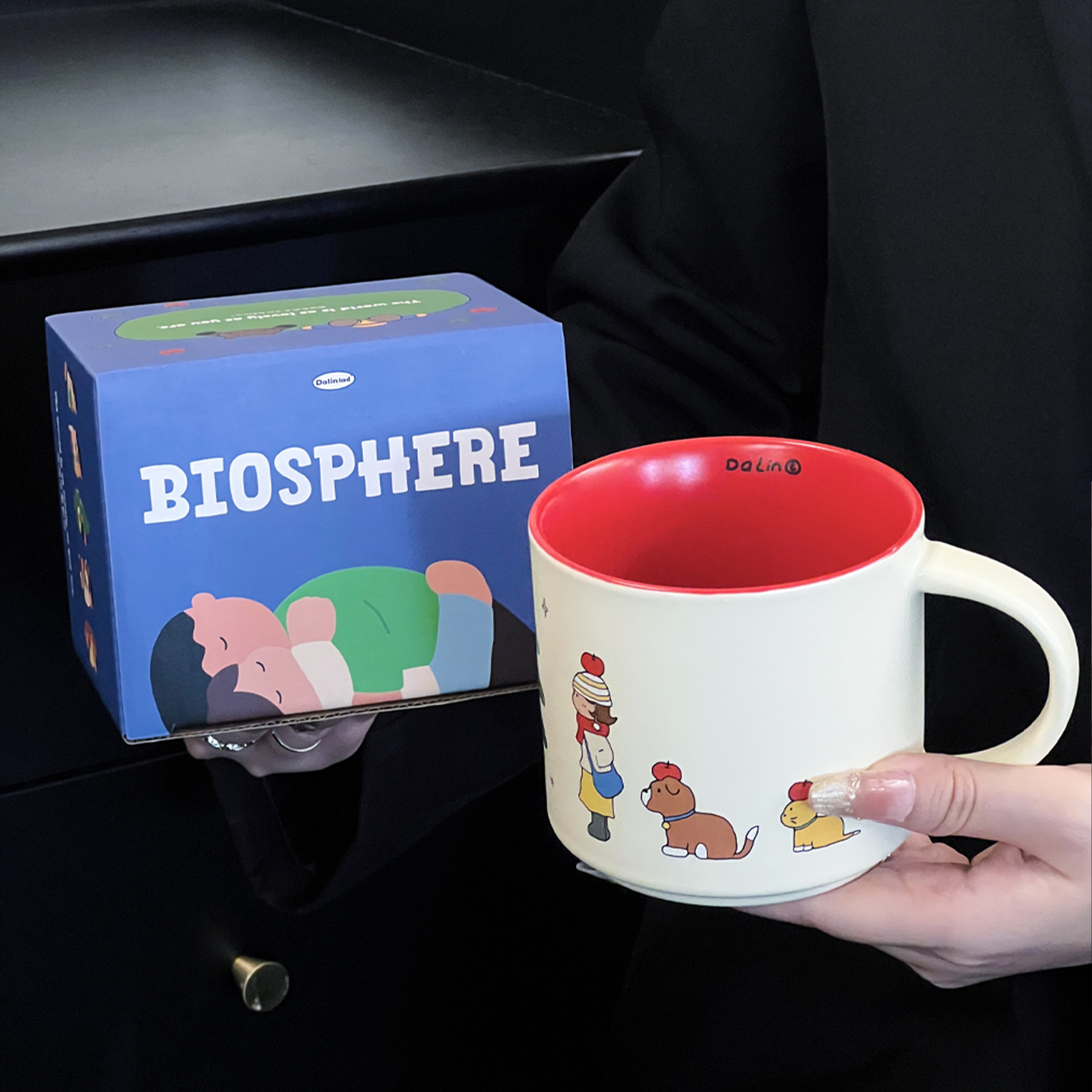 Tazas de cerámica de grapas de grapas de dibujos animados tazas de agua tazas de café tazas de regalo tazas de cerámica