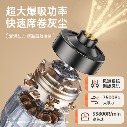 Portable wireless handheld high-power car vacuum cleaner super brushless ultra-quiet high-suction vacuum cleaner for home use