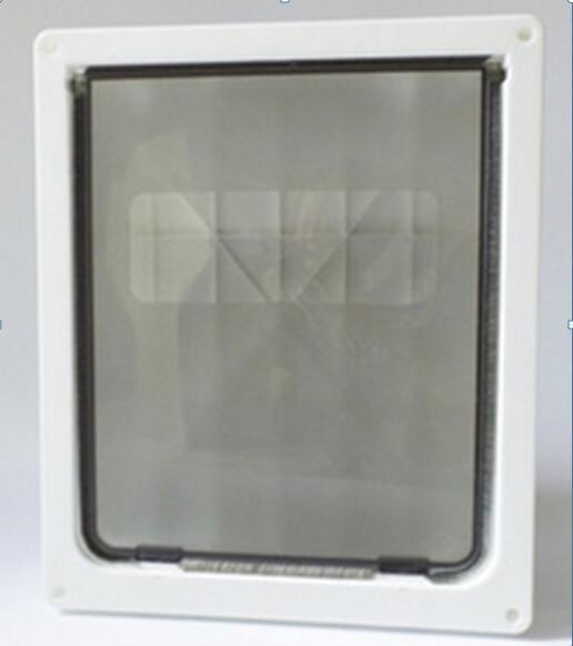 Fábrica de suministros para mascotas puerta del gato agujero de la puerta del perro puede controlar la dirección de acceso blanco negro marrón puerta del animal doméstico