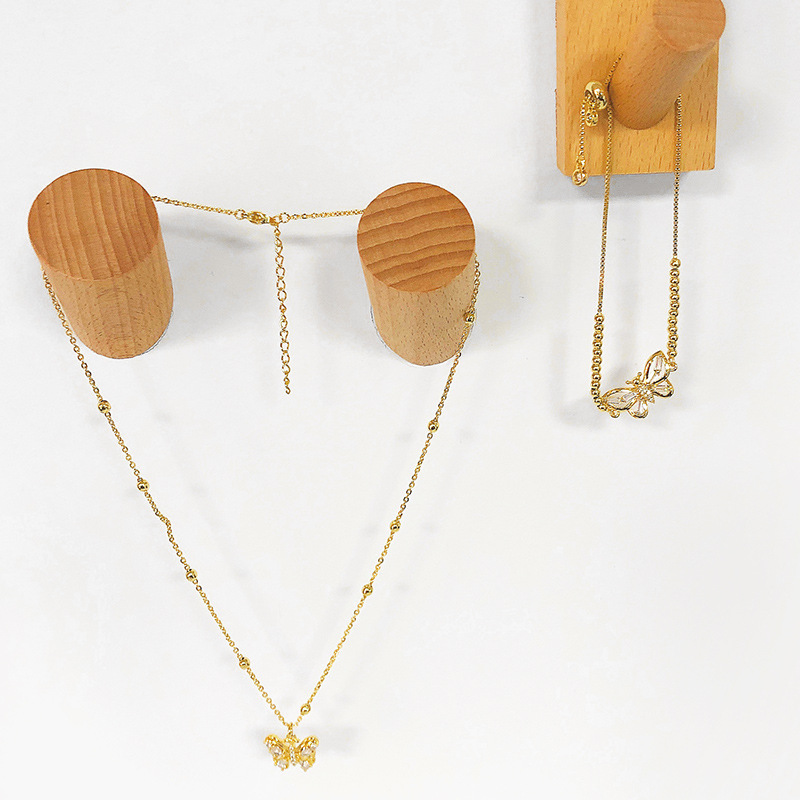 Korea fashion butterfly necklace