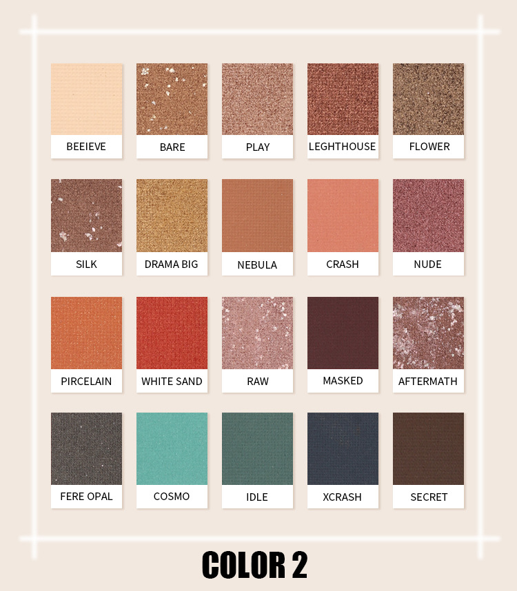 MISSYOUNG Cross-border 20-color eyeshadow palette, paper eyeshadow, pearlescent eye makeup, matte eyeshadow, Amazon undefined