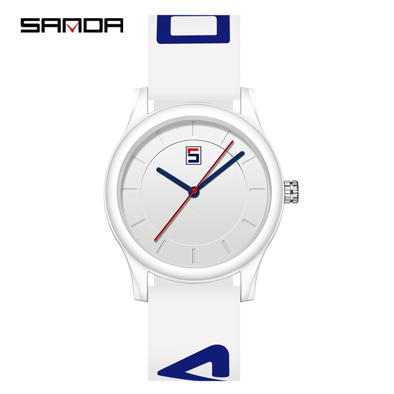 SANDA 3205 cinta movimiento de cuarzo simple desmontaje color matching banda ocio deportes al aire libre reloj estudiante