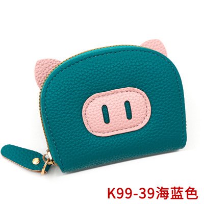 Cartoon mini lindo de almacenamiento de gran capacidad cambio 2024 nuevo lichi cremallera bolsa de tarjetas de órgano