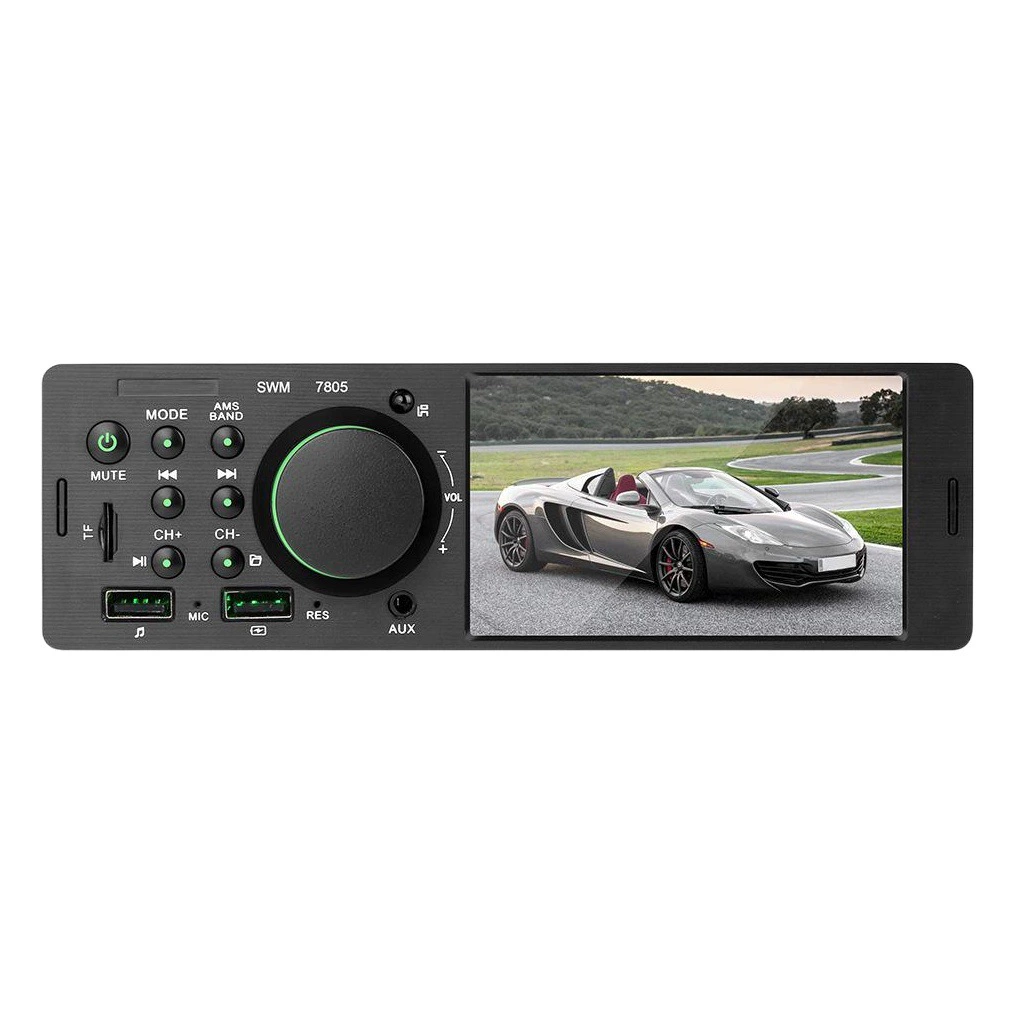 7805 одинарный шпиндель 4,1-дюймовый HD автомобильный MP5-плеер MP3 Bluetooth Громкая связь заднего вида Изображение модификация автомобильного компакт-диска
