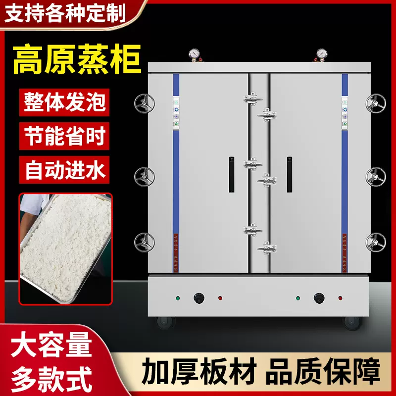 驰能液化气高原蒸饭柜商用全自动蒸箱燃气食堂天然气蒸馒头米饭机