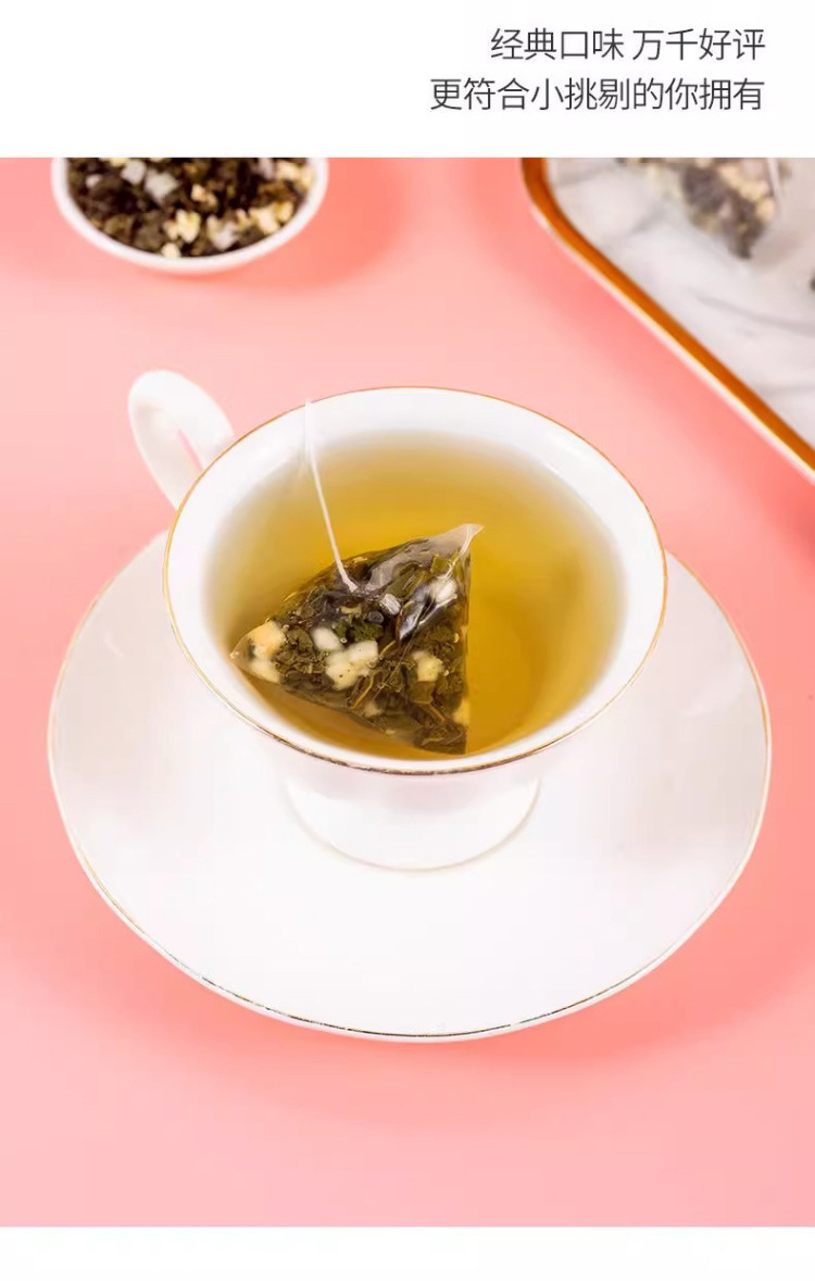 Apple Peach Oolong Cold Brew Fruit Tea Bags 50 Pack 3g Each Fruity Loose Leaf Style Infusion in use