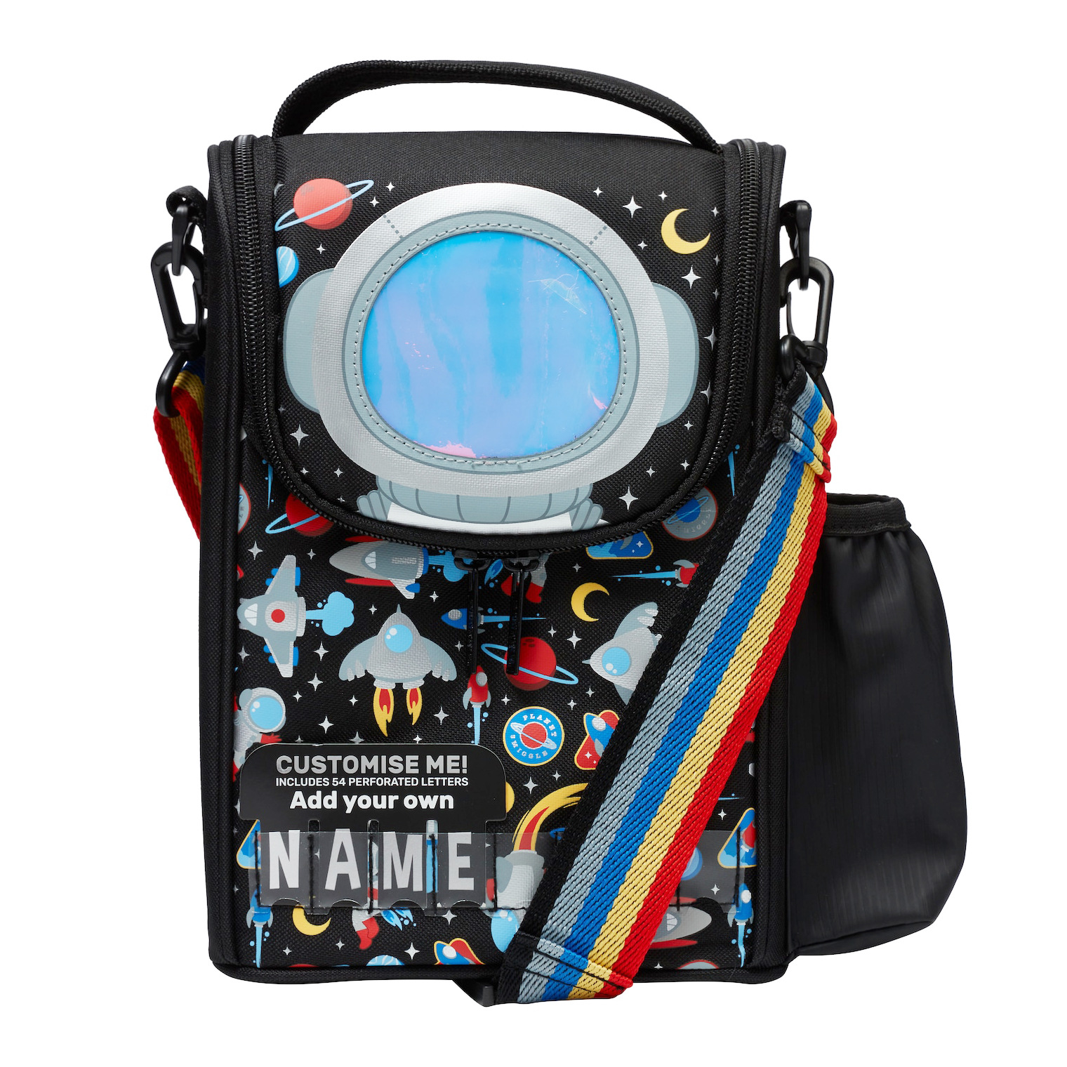 Black astronaut vertical meal bag (with band)