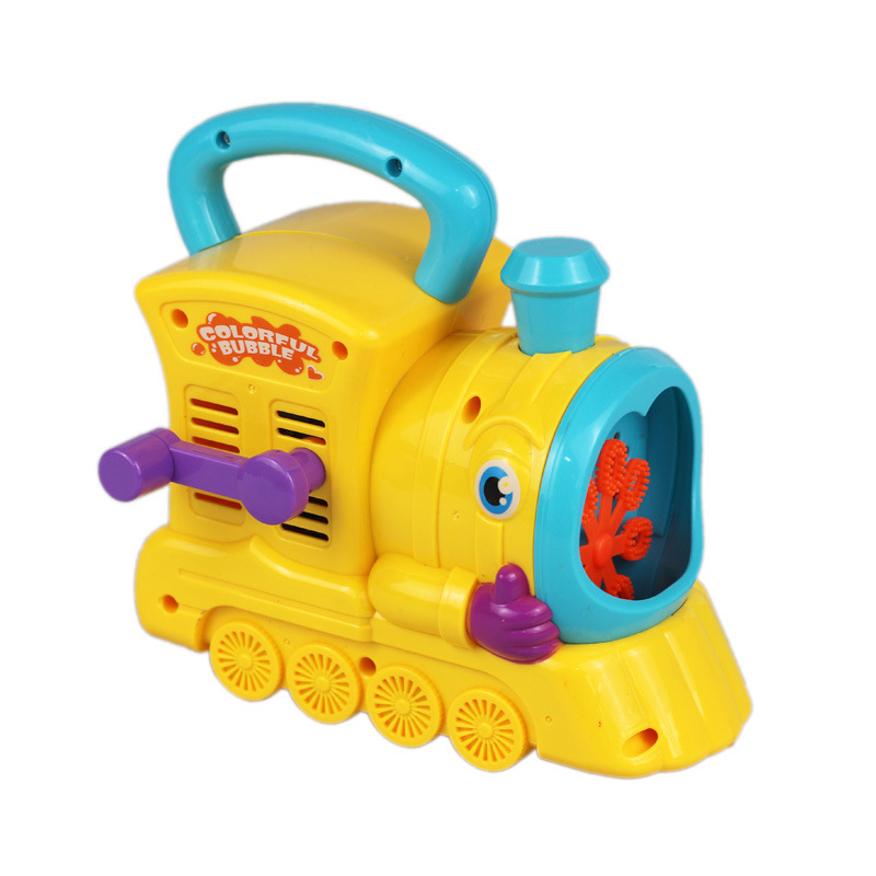 TQ041431 핸드 크랭크 재미있는 기차 버블 머신