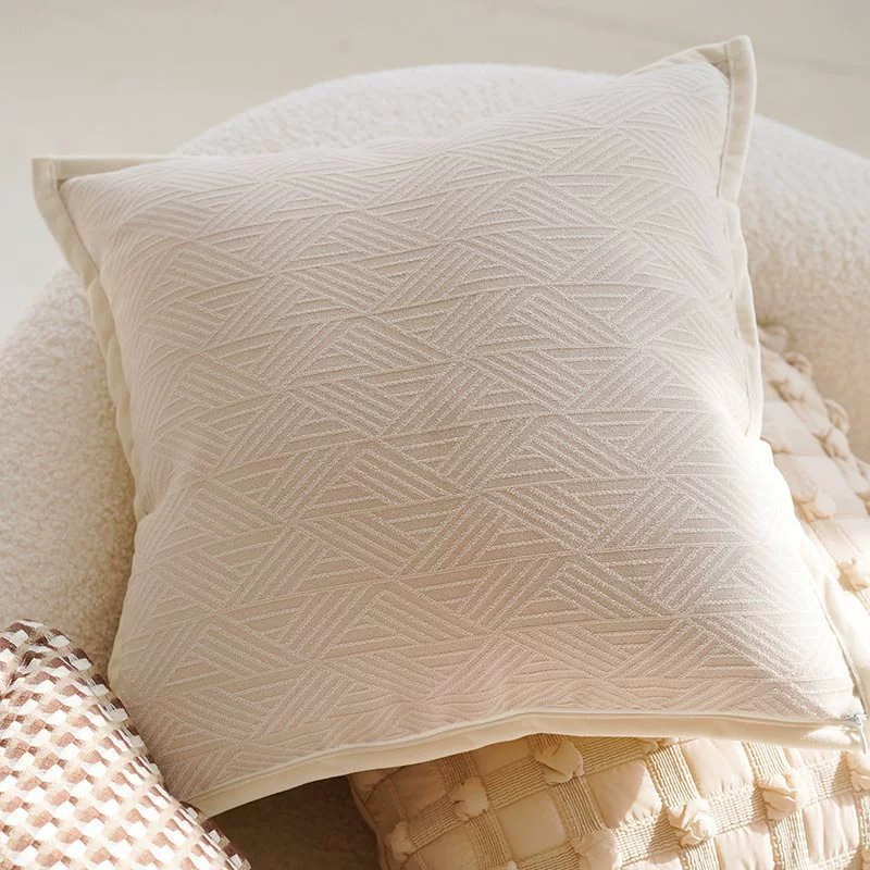 Creamy high -end retro style knot pillow pillow sleeve sofa bed on the brown bed on the waist on the waist pillow and cushion with core bay windows