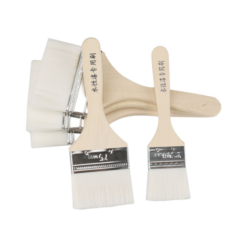 Water-based silk brush with wooden handle, water-based paint brush with soft bristles, latex paint brush, fine-bristle silk brush, manufacturer wholesale