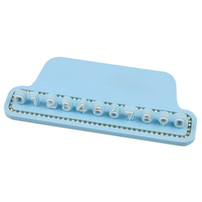 Parking Card, Car Interior – Nömrəli dayanma kartı - chaocai-4d-license-plate-blue