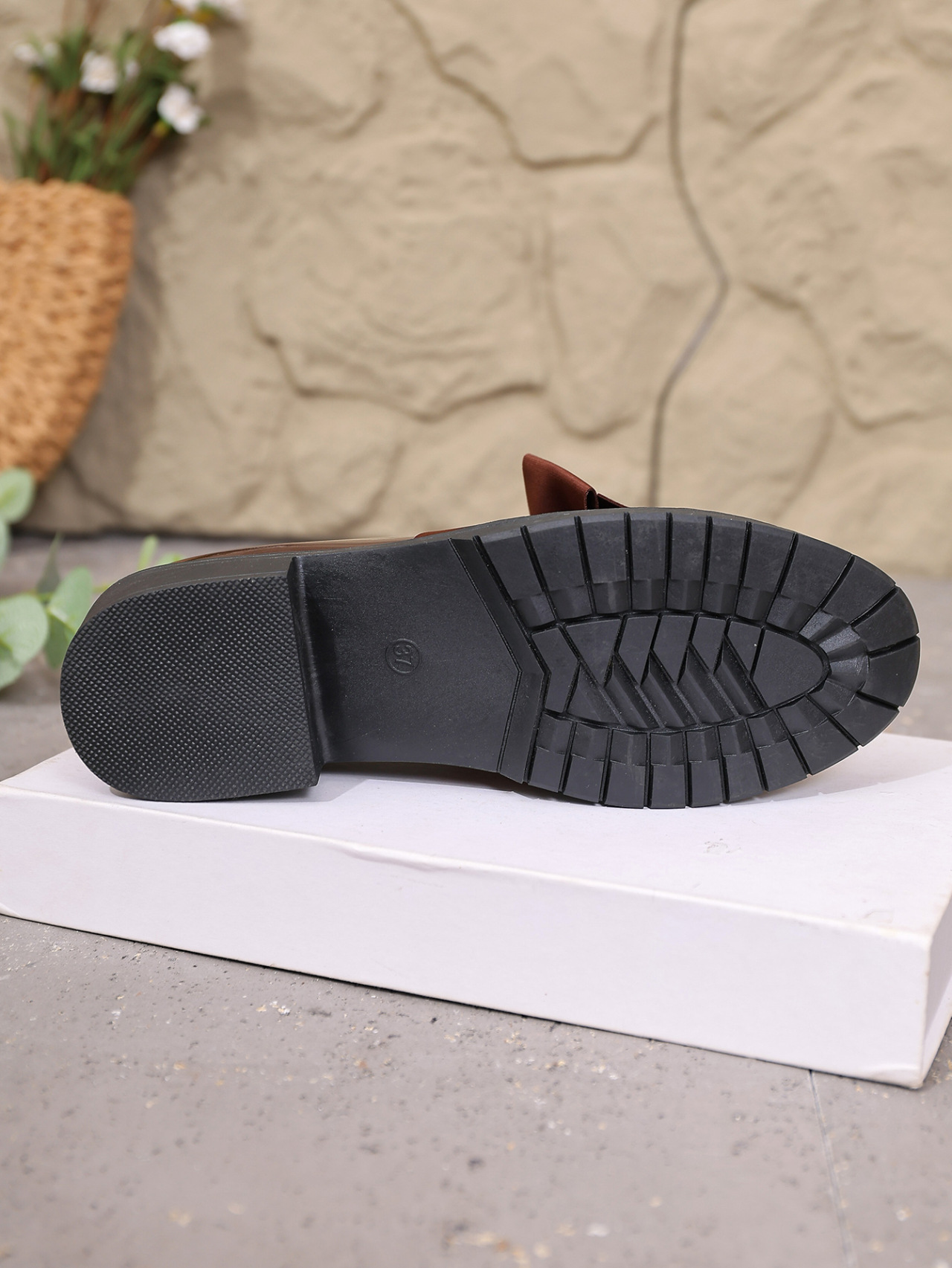 Damen-Retro-Schleifen-Lederschuhe, mittelhoher Absatz, britischer Stil, Frühling_voghion.com