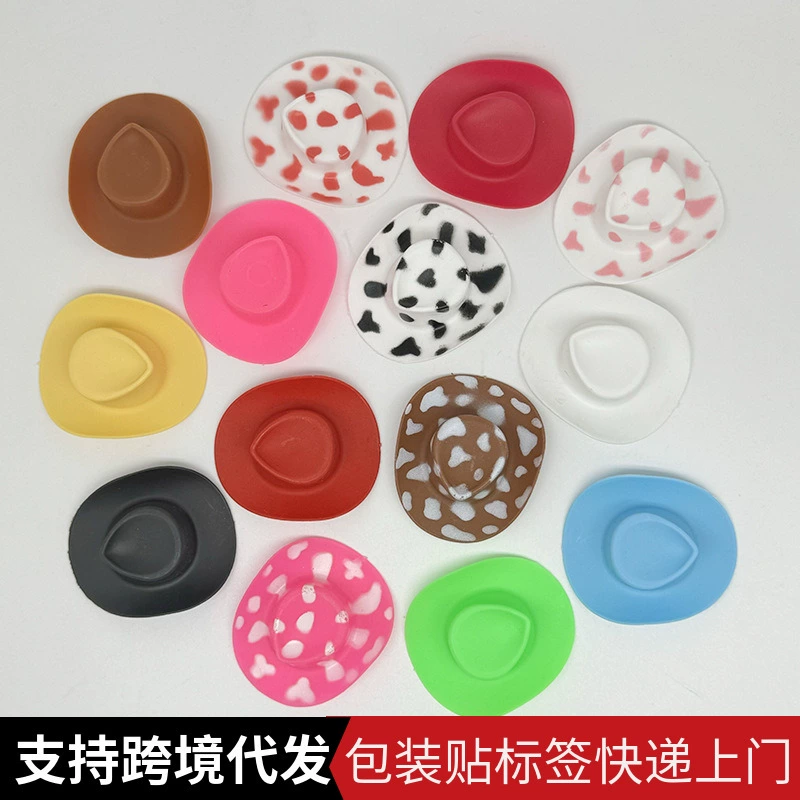 Новый подарок Маленькая желтая утиная шляпа аксессуары мини ковбойская шляпа соломенная шляпа джазовая шляпа кукла декоративная шляпа