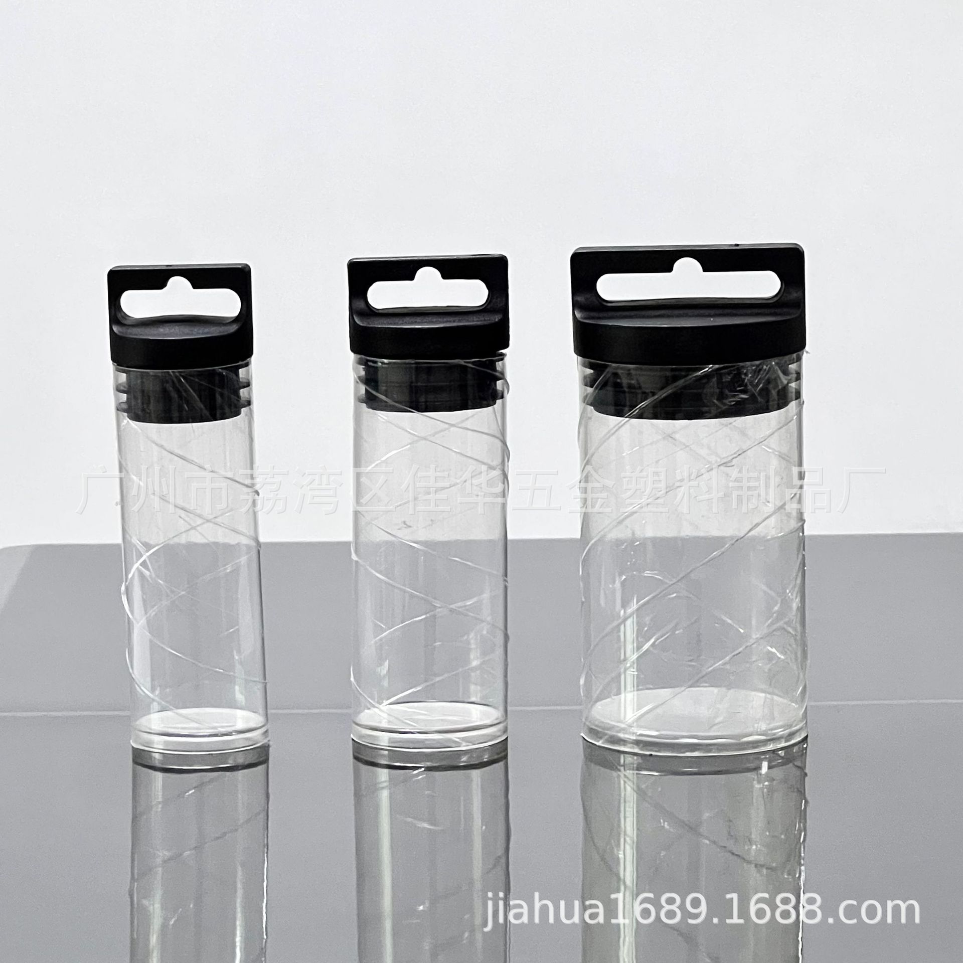 工厂供应透明塑料PC管   塑料管配挂钩盖子直径36 41 58mm