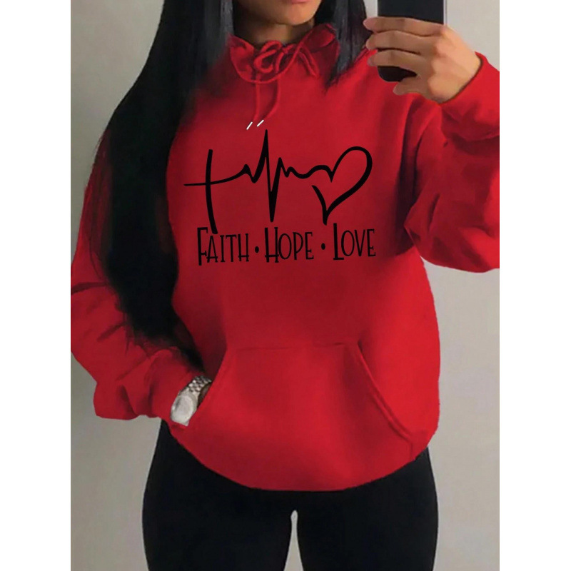Life Hope Love Letter Graphic Beautiful Young Woman Hoodie Casual Loose Hip-Hop Sweatshirt Spring and Autumn Wool Hooded Life Hope Love Letter Graphic Beautiful Young Woman Hoodie Casual Loose Hip-Hop Sweatshirt Spring and Autumn Wool Hooded