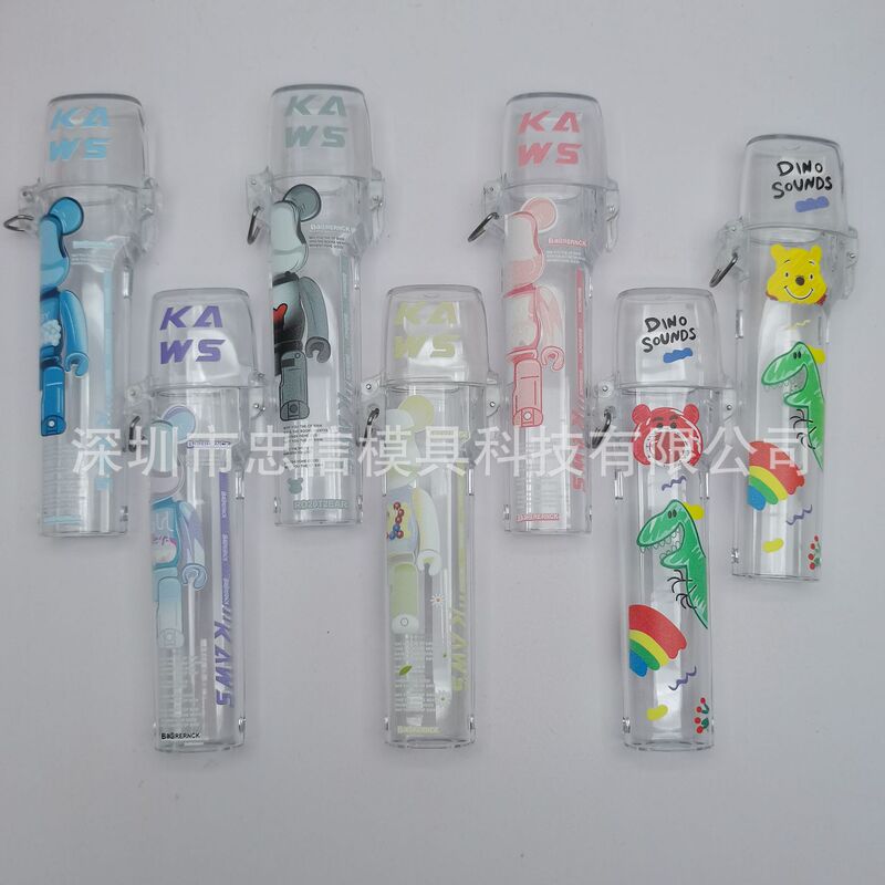 For NEXT pro elastic cover protective cover transparent cartoon printing hard case KAWS bear in stock with chain belt packaging