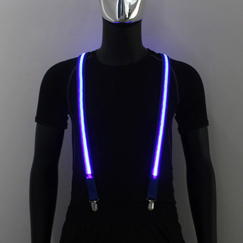 Suministro transfronterizo de hombres y mujeres correa para el pecho adulto Navidad Halloween entretenimiento Correa luminosa LED tirantes luminosos image 3