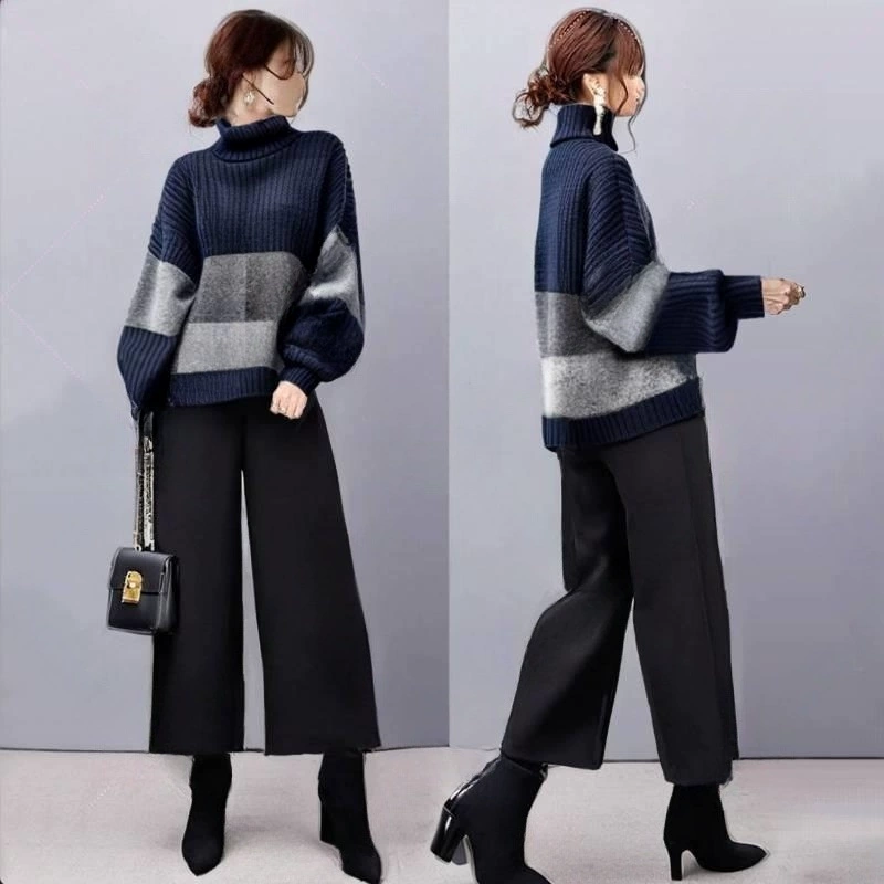 Внешняя торговля женская одежда 2025 осень и зима новый стиль с высоким лацканом рукава