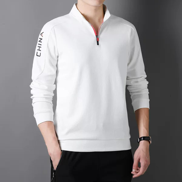 Spring and Autumn Chinese Team Sports Jacket Men's and Women's Quick-drying Long-sleeved Sweater Sports Training Pullover Half-zipper Coaching Clothes