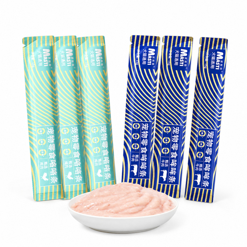 Universal Pet Wet Food for Cats and Dogs, Cat Strips 15g, Dog Snacks, Chicken and Beef Pet Dog Strips, Cat Snacks Wholesale Universal Pet Wet Food for Cats and Dogs, Cat Strips 15g, Dog Snacks, Chicken and Beef Pet Dog Strips, Cat Snacks Wholesale