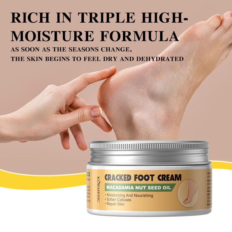 Kormesic All-English Cracked Foot Cream Foot Cream Firming and Gentle Cross-Border Trade Manufacturer Wholesale in Stock