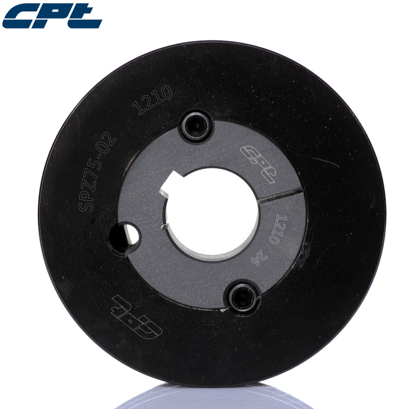 CPT 欧标锥套皮带轮SPZ75-02配1210锥套双槽皮带轮z型风机皮带轮