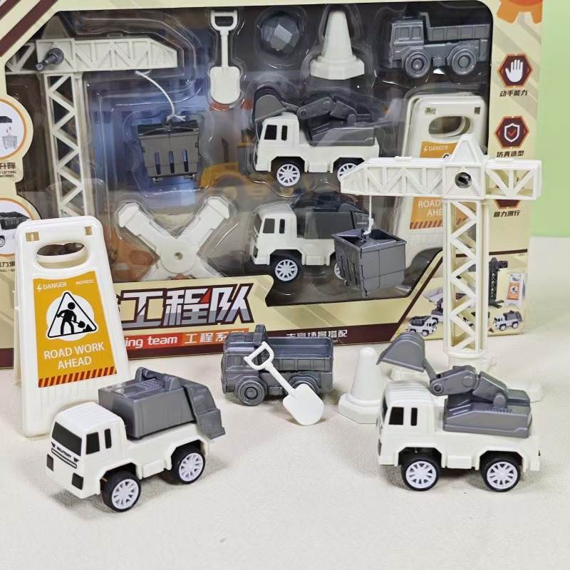 Coches de ingeniería de retroceso juguetes de retroceso coches de reclutamiento regalos de intercambio de puestos de juego de caja de regalo ferrule al por mayor