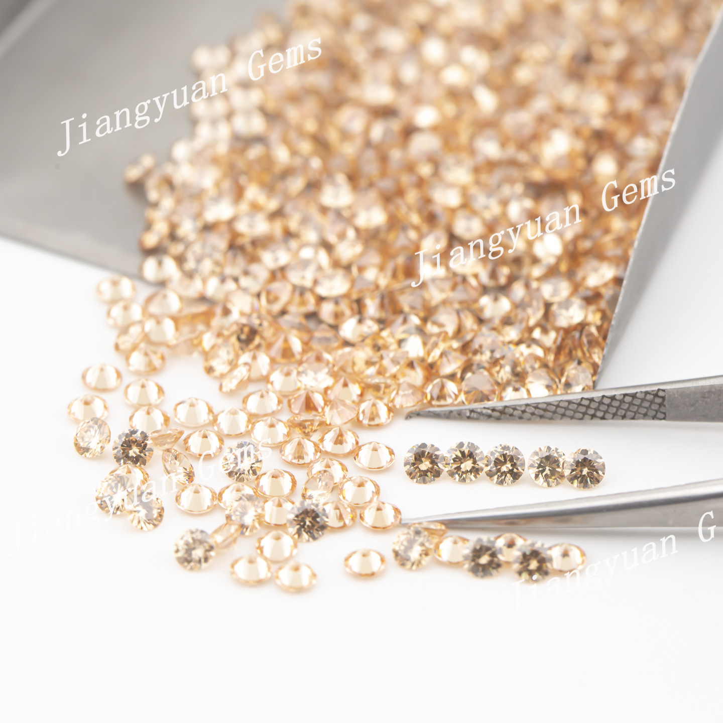 0.8-2.75mm5a梧州宝石円形カラージルコン人工宝石キュービックジルコニアジュエリー裸石