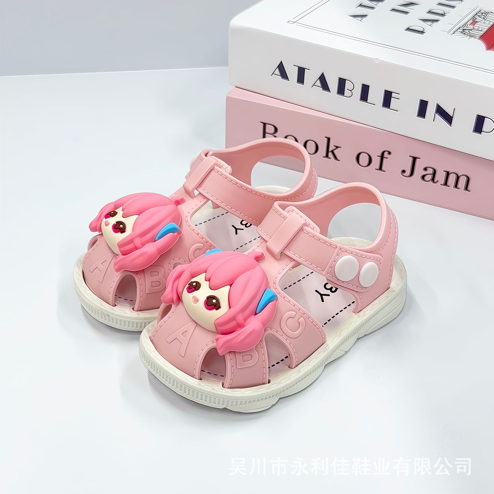 Sandalias de niñas de verano para niños pequeños Baotou bebés sandalias de lazos fábrica directa exportación al por mayor transfronteriza