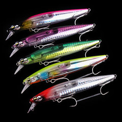 Lure Hard Bait Crazy Scale Floating Minnow 13cm/20g Long Cast Slow Sink Fake Lure Dead Retrieve System Bait Vibrating Minnow