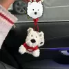 Щенок с красным сердцем