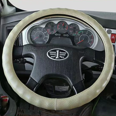 steering wheel handle cover four – Steering wheel cover - beige-perforated-36cm