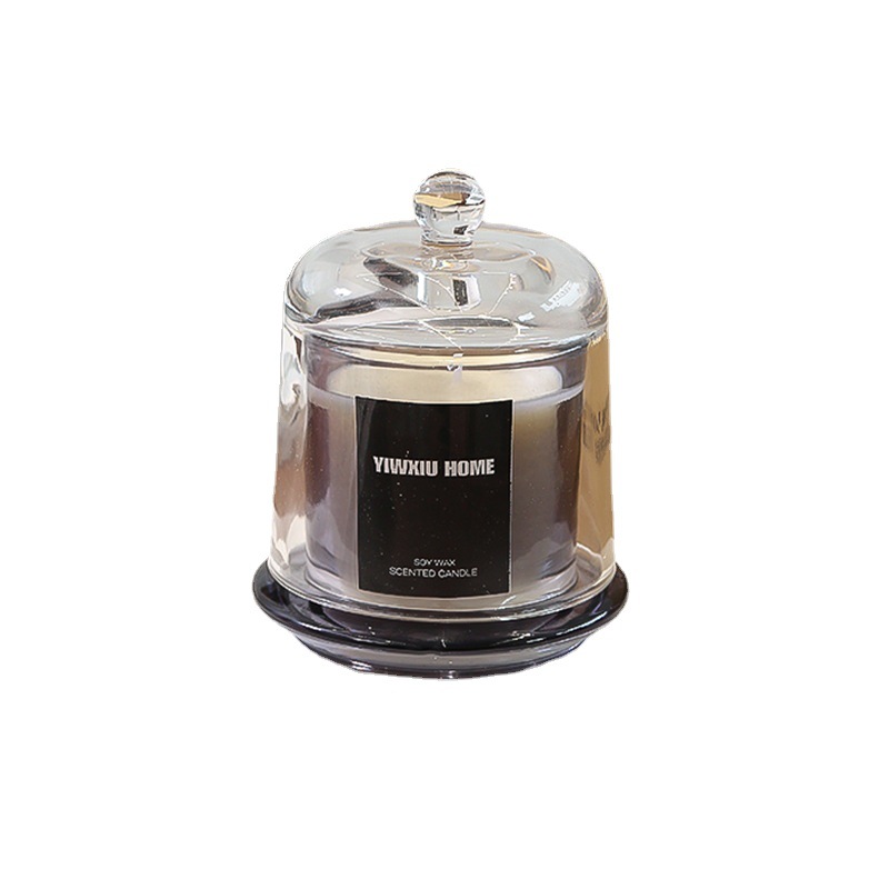 Customizado YIWXIU campana de oro tazas de vidrio sin humo de cera de banano para el dormitorio de cera de soja perfume acompañante de regalos adornos