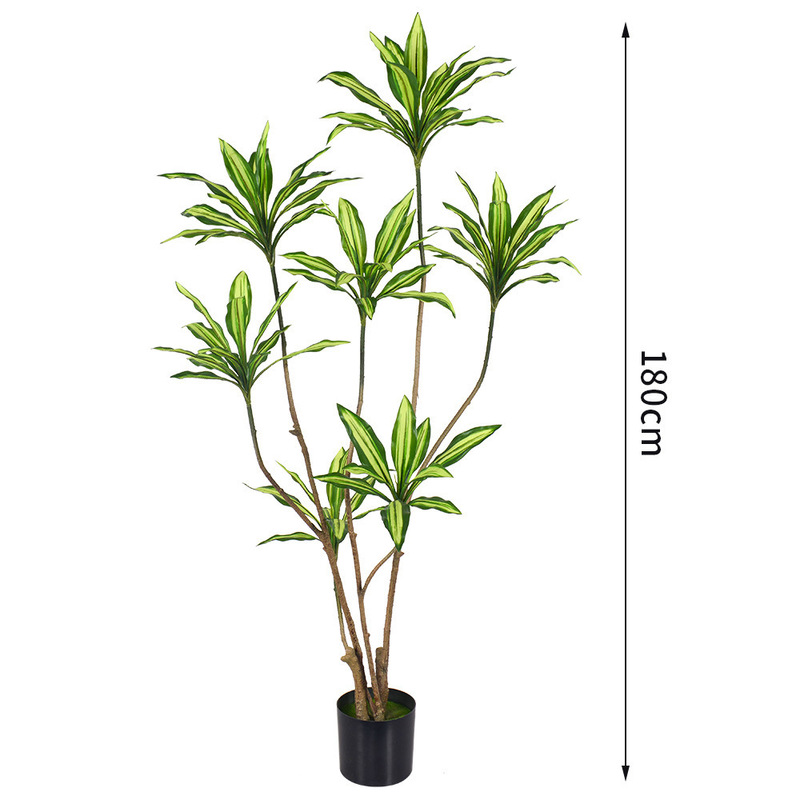 仿真绿植高端轻奢巴西木室内客厅装饰落地摆件仿生假植物盆栽造景|undefined