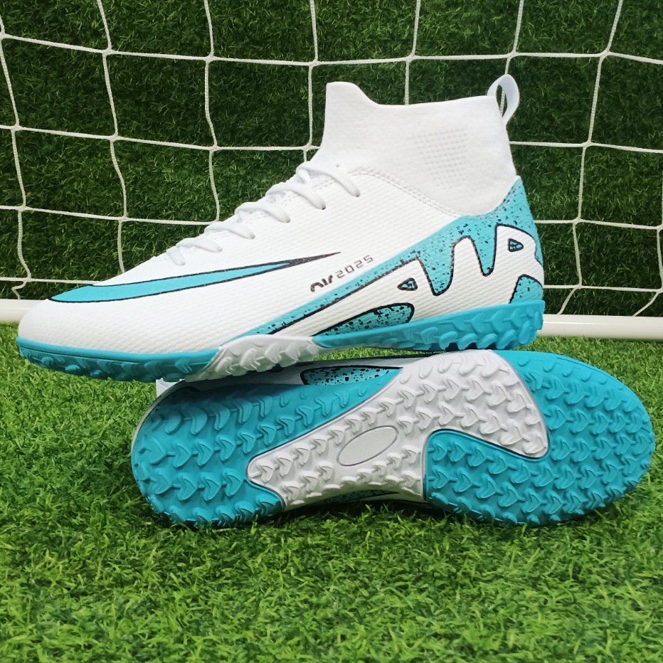 2024 nuevos fabricantes de zapatos de fútbol FGTF zapatos de entrenamiento de interiores zapatos de fútbol de clavos transpirables de alto perfil