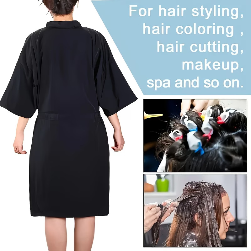 Bata Kimono de Peluquería para Salón de Belleza