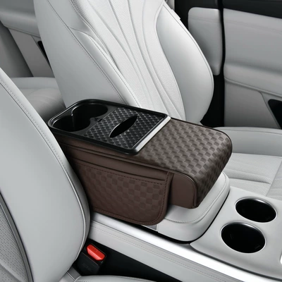 Tissue Box Storage Bag Water – Armrest box pad - brown